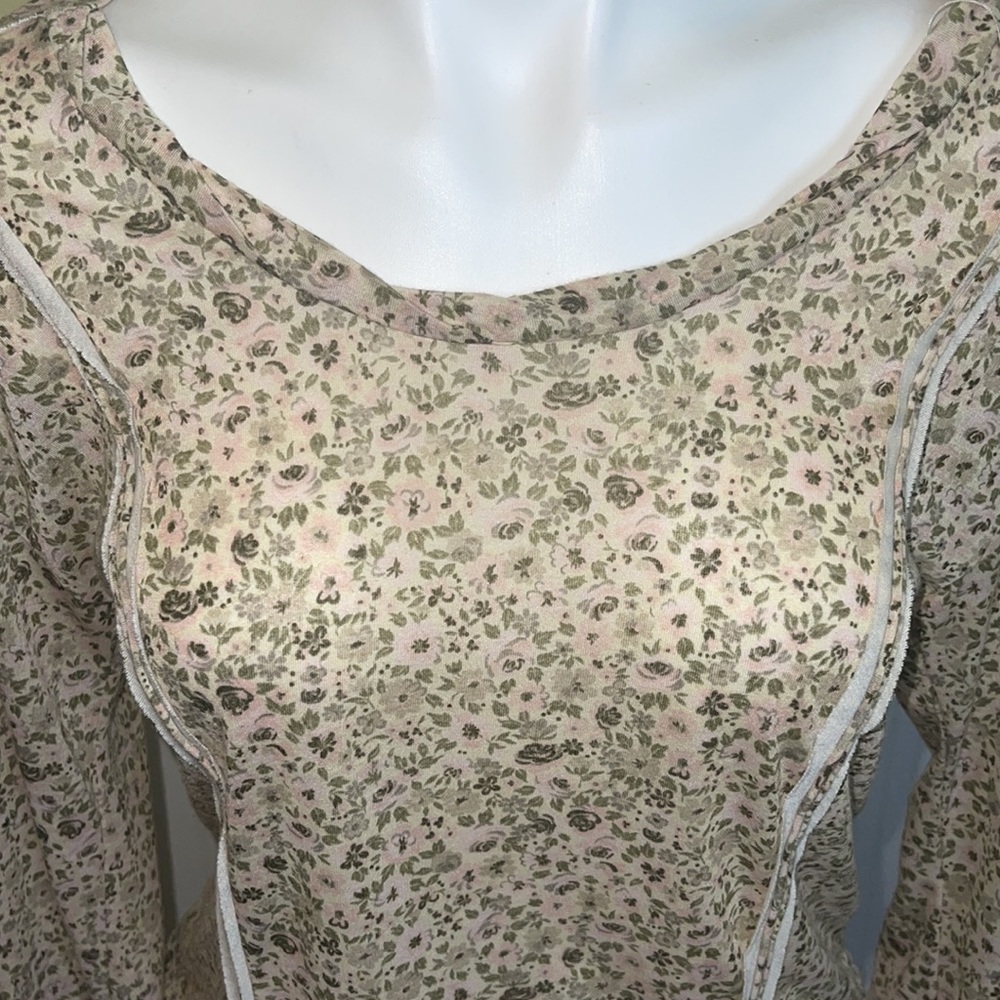 Zara Collection ladies floral long sleeve top. Size large. - Picture 2 of 8
